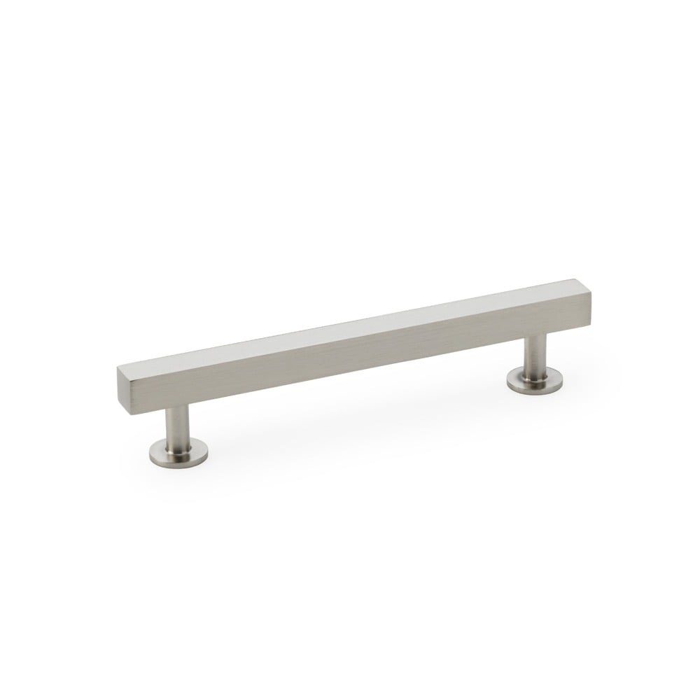 Alexander & Wilks AW815-128-SN Square T Bar Cabinet Pull Handle - Satin Nickel 128mm (LEAD TIME: 2-3 DAYS)