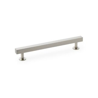 Alexander & Wilks AW815-160-SN Square T Bar Cabinet Pull Handle - Satin Nickel 160mm (LEAD TIME: 2-3 DAYS)