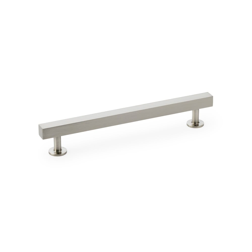 Alexander & Wilks AW815-160-SN Square T Bar Cabinet Pull Handle - Satin Nickel 160mm (LEAD TIME: 2-3 DAYS)
