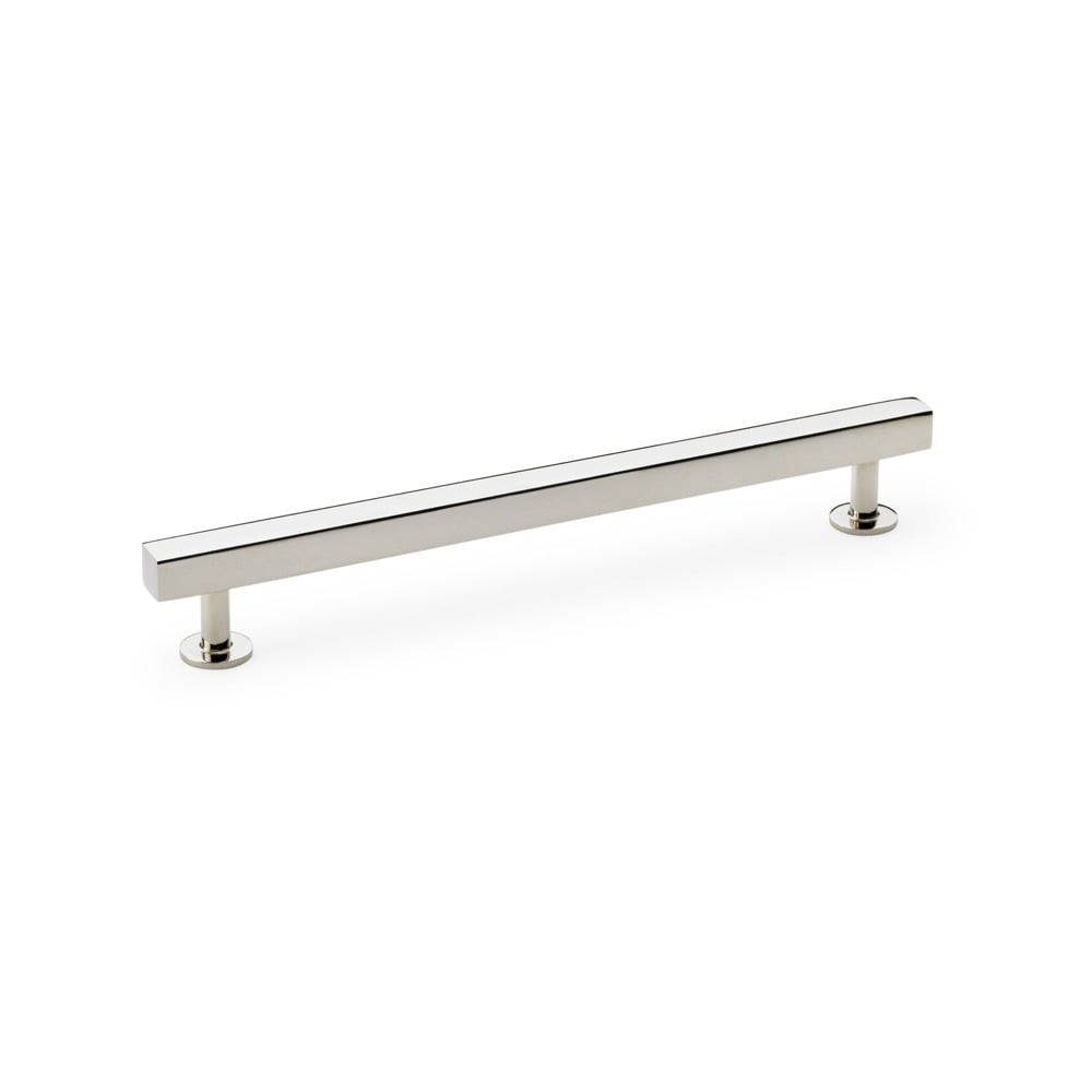 Alexander & Wilks AW815-192-PN Square T Bar Cabinet Pull Handle - Polished Nickel 192mm (LEAD TIME: 2-3 DAYS)