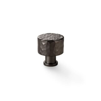 Alexander & Wilks AW816-30-DBZ Leila Hammered Cupboard Knob - Dark Bronze 30mm (LEAD TIME: 2-3 DAYS)