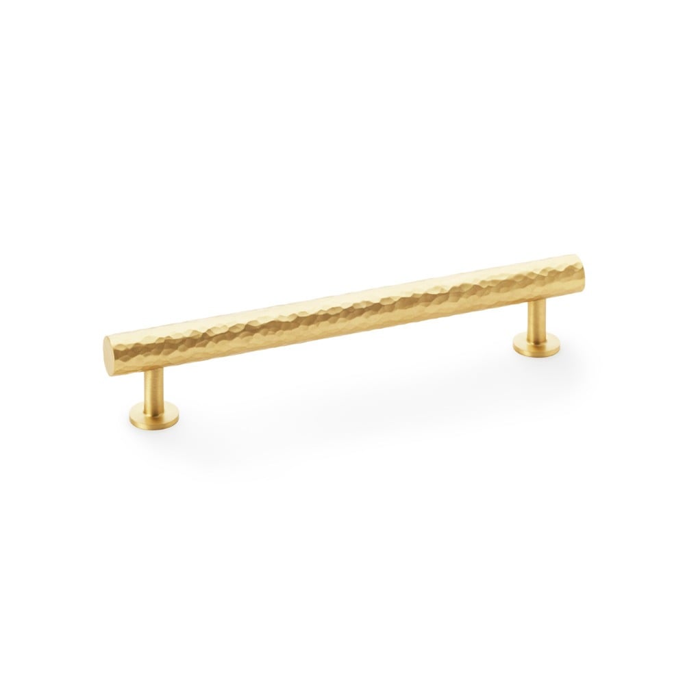Alexander & Wilks AW817-160-SB Leila Hammered Cabinet Pull - Satin Brass (LEAD TIME: 2-3 DAYS)