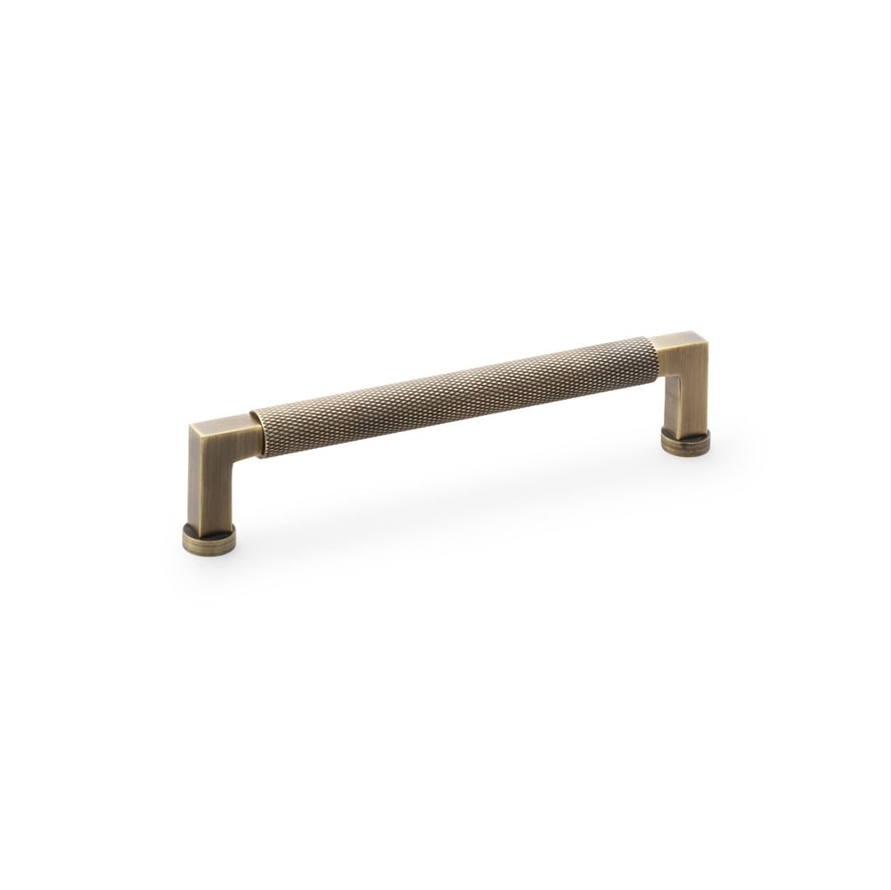 Alexander & Wilks AW819-160-AB Camille Knurled Cabinet Pull Handle - Antique Brass (LEAD TIME: 2-3 DAYS)