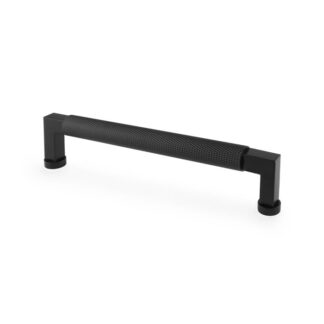 Alexander & Wilks AW819-160-BL Camille Knurled Cabinet Pull Handle Black (LEAD TIME: 2-3 DAYS)