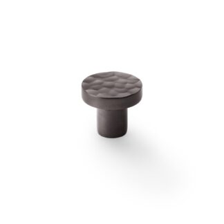 Alexander & Wilks AW820-30-DBZ Hanover Hammered Cupboard Knob - Dark Bronze 30mm (LEAD TIME: 2-3 DAYS)