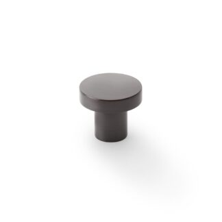 Alexander & Wilks AW821-30-DBZ Hanover Plain Cupboard Knob - Dark Bronze Knob 30mm (LEAD TIME: 2-3 DAYS)