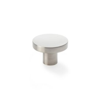 Alexander & Wilks AW821-38-SN Hanover Plain Cupboard Knob - Satin Nickel Knob 38mm (LEAD TIME: 2-3 DAYS)