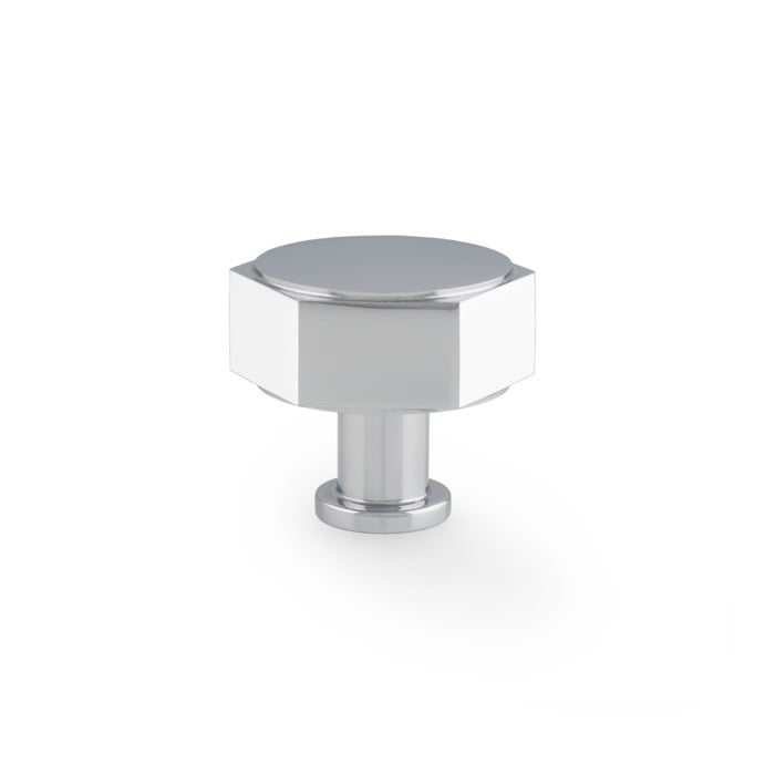 Alexander & Wilks AW828-40-PC Vesper Hex Cabinet Knob - Polished Chrome (LEAD TIME: 2-3 DAYS)