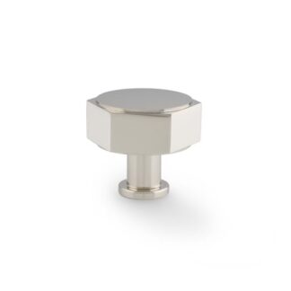 Alexander & Wilks AW828-40-PN Vesper Hex Cabinet Knob - Polished Nickel (LEAD TIME: 2-3 DAYS)
