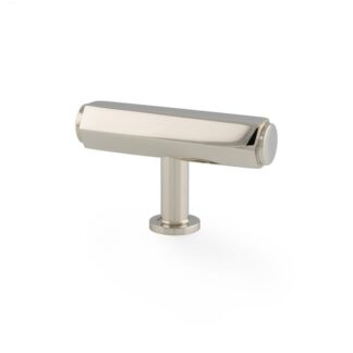 Alexander & Wilks AW829-55-PN Vesper Hex T Bar Cabinet Knob - Polished Nickel (LEAD TIME: 2-3 DAYS)