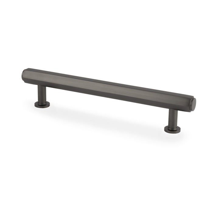 Alexander & Wilks AW830-128-DBZ Vesper Hex T Bar Cabinet Pull-- Dark Bronze 128mm C/C (LEAD TIME: 2-3 DAYS)