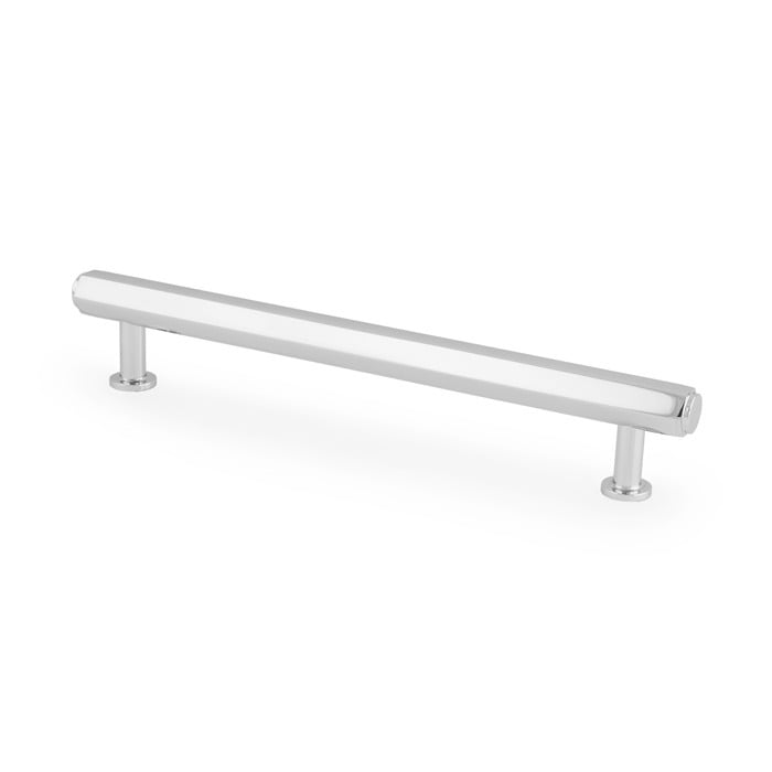 Alexander & Wilks AW830-128-PC Vesper Hex T Bar Cabinet Pull-- Polished Chrome 128mm C/C (LEAD TIME: 2-3 DAYS)