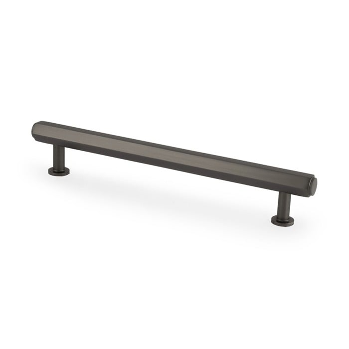 Alexander & Wilks AW830-160-DBZ Vesper Hex T Bar Cabinet Pull-- Dark Bronze 160mm C/C (LEAD TIME: 2-3 DAYS)