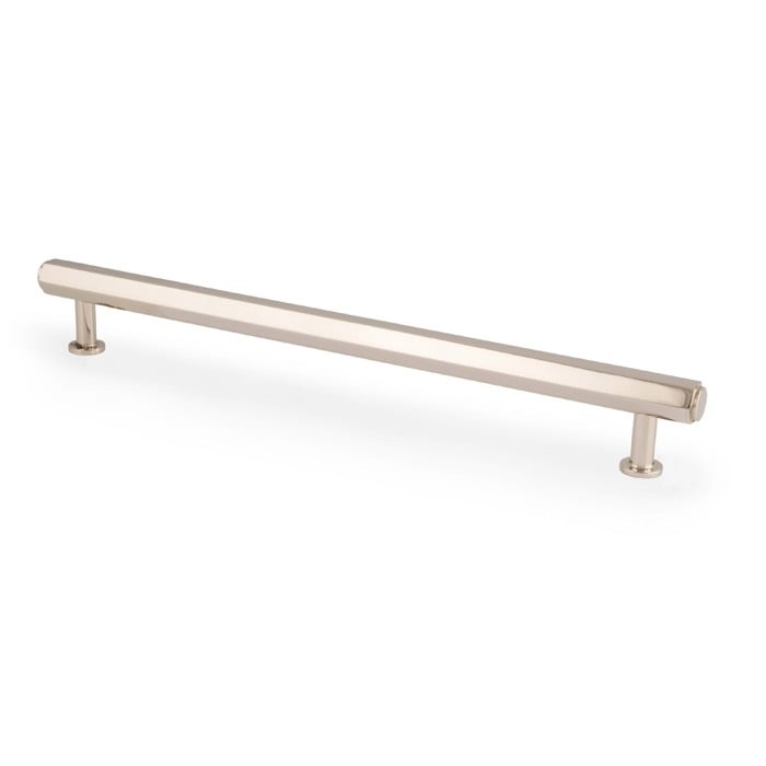 Alexander & Wilks AW830-224-PN Vesper Hex T Bar Cabinet Pull - Polished Nickel-224mm C/C (LEAD TIME: 2-3 DAYS)