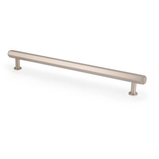 Alexander & Wilks AW830-224-SN Vesper Hex T Bar Cabinet Pull - Satin Nickel- 224mm C/C (LEAD TIME: 2-3 DAYS)