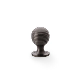 Alexander & Wilks AW832-25-DBZPVD Caesar Cupboard Knob On Round Rose - Dark Bronze PVD 25mm (LEAD TIME: 2-3 DAYS)