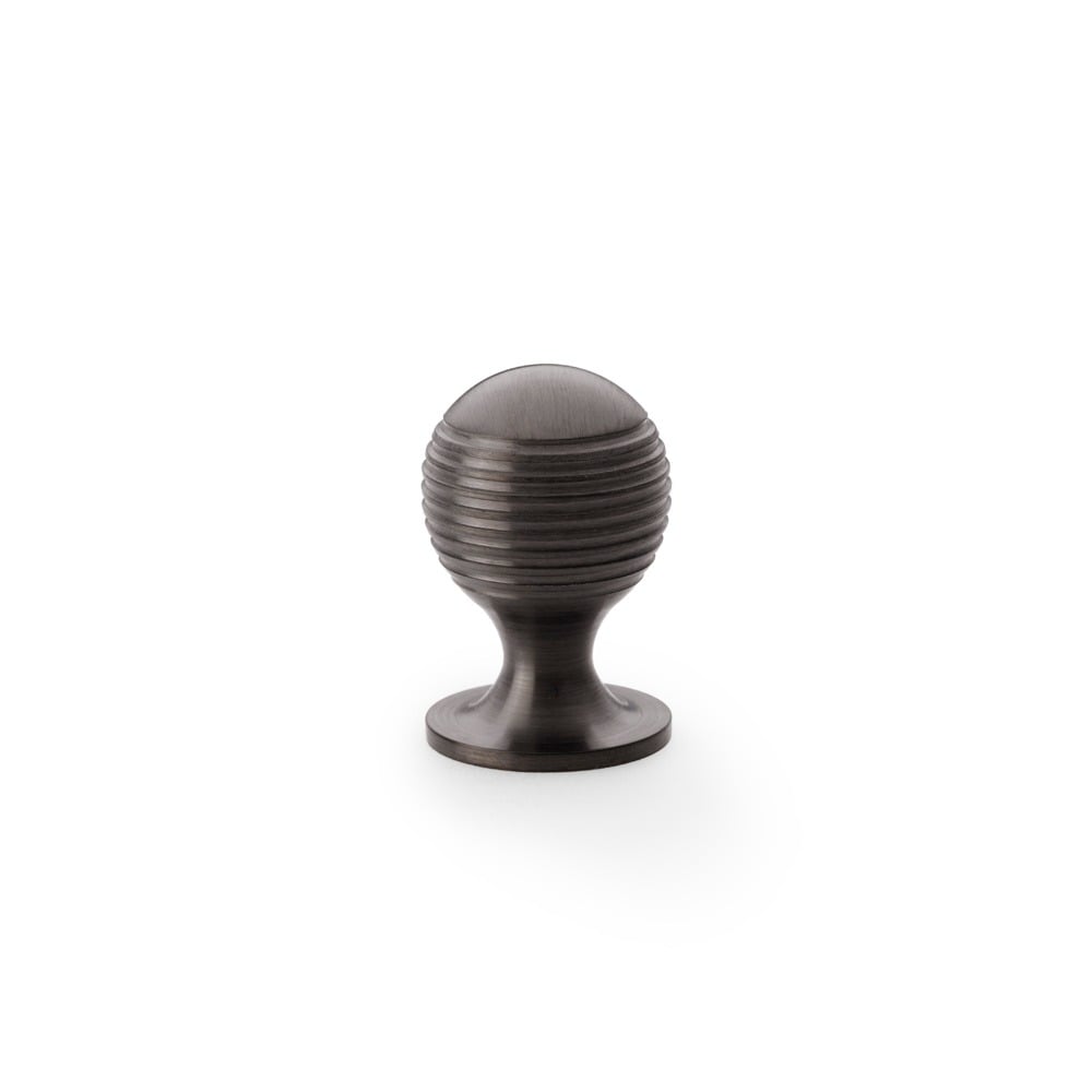 Alexander & Wilks AW832-25-DBZPVD Caesar Cupboard Knob On Round Rose - Dark Bronze PVD 25mm (LEAD TIME: 2-3 DAYS)