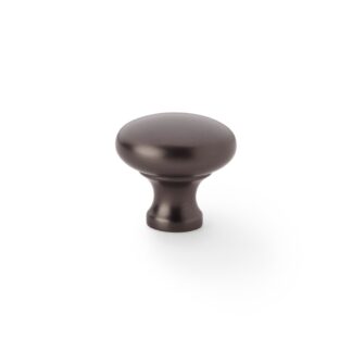 Alexander & Wilks AW836-32-DBZ Wade Round Cupboard Knob - Dark Bronze 32mm (LEAD TIME: 2-3 DAYS)