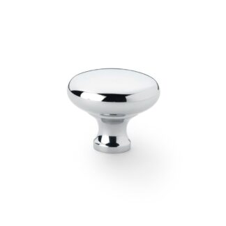 Alexander & Wilks AW836-38-PC Wade Round Cupboard Knob - Polished Chrome 38mm (LEAD TIME: 2-3 DAYS)