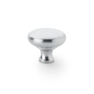 Alexander & Wilks AW836-38-SC Wade Round Cupboard Knob - Satin Chrome 38mm (LEAD TIME: 2-3 DAYS)