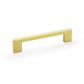 Alexander & Wilks AW837-128-SB Marco Cupboard Pull Handle - Satin Brass 128mm (LEAD TIME: 2-3 DAYS)