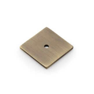 Alexander & Wilks AW893-38-AB Quantock Square Backplate - Antique Brass (LEAD TIME: 2-3 DAYS)