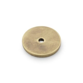 Alexander & Wilks AW895-30-ABZ Circular Backplate - Antique Brass Bronze Diameter 30mm (LEAD TIME: 2-3 DAYS)