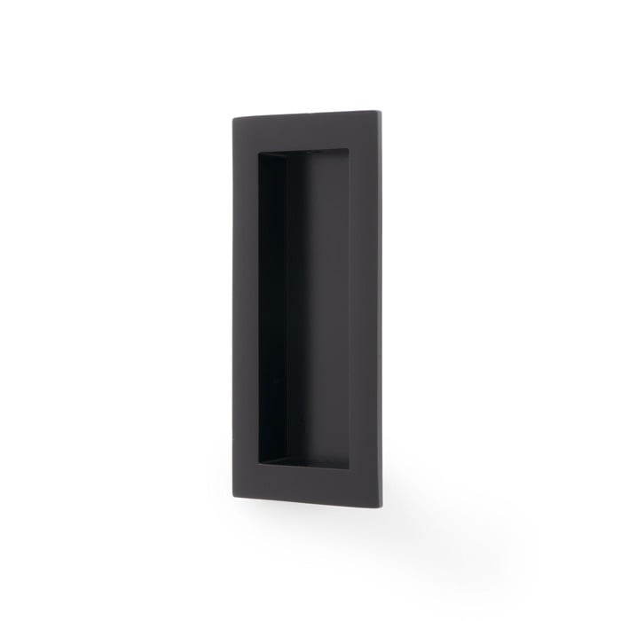 Alexander & Wilks AW911-100-BL Rectangular Flush Pull 100 x 45mm Black (LEAD TIME: 2-3 DAYS)