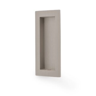 Alexander & Wilks AW911-100-SN Rectangular Flush Pull 100 x 45mm - Satin Nickel (LEAD TIME: 2-3 DAYS)