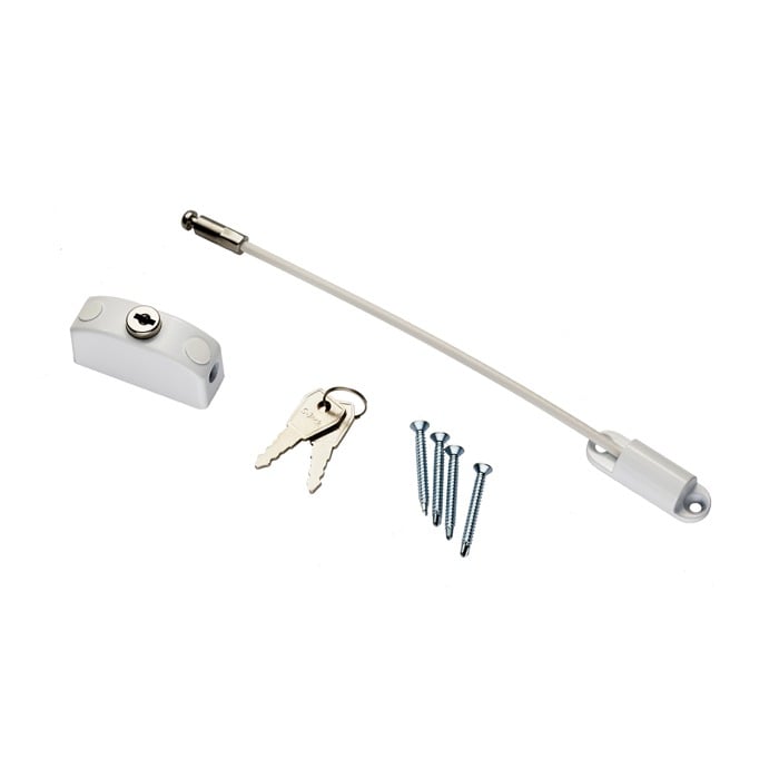 Carlisle Brass AWR1200WHT Window Restrictor (LEAD TIME: 2-3 DAYS)