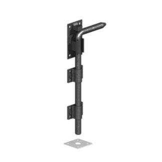 Gatemate Prem Black Garage Door Bolt (LEAD TIME: 2-3 DAYS)