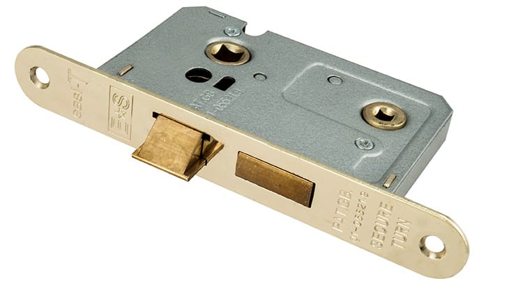 Eurospec BAE5025EB/R Easi-T Residential Bathroom Lock 65mm Radius (LEAD TIME: 2-3 DAYS)