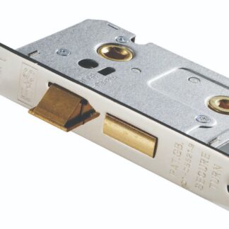 Eurospec BAE5025NP/R Easi-T Residential Bathroom Lock 65mm Radius (LEAD TIME: 2-3 DAYS)