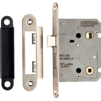 Eurospec BAE5030SN/R Easi-T Residential Bathroom Lock 78mm Radius (LEAD TIME: 2-3 DAYS)