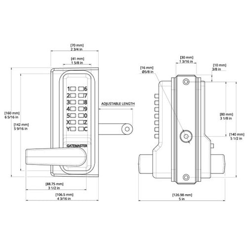 Gatemaster Superlock RapidReset Digital Keypad Gate Lock - Single Sided (LEAD TIME: 3-5 DAYS) - Image 5