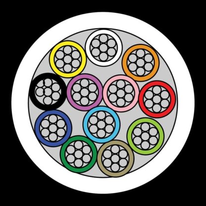 CQR CAB12/WH/200M Intruder Alarm Cable | 12 Multi Core | TYPE 2 | Eca | PVC | White | 200m (LEAD TIME: 2-3 DAYS) - Image 2