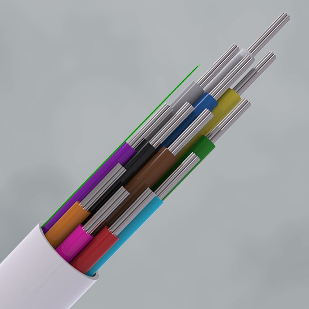 CQR CAB12HF/WH/100/C Intruder Alarm Cable | 12 Multi Core | TYPE 1 | Cca | LSZH | White | 100m (LEAD TIME: 2-3 DAYS)