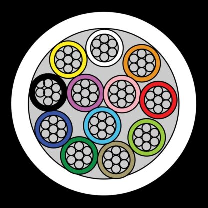 CQR CAB12HF/WH/500 Intruder Alarm Cable | 12 Multi Core | TYPE 1 | Eca | LSZH | White | 500m (LEAD TIME: 2-3 DAYS) - Image 2