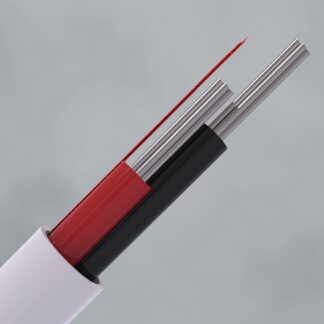 CQR CAB2HF/WH/500 Intruder Alarm Cable | 2 Multi Core | TYPE 1 | Eca | LSZH | White | 500m (LEAD TIME: 2-3 DAYS)