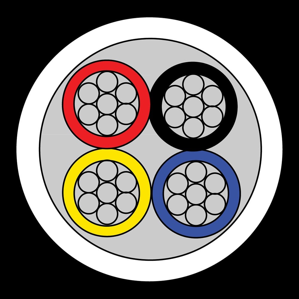 CQR CAB4/WH/200M Intruder Alarm Cable | 4 Multi Core | TYPE 2 | Eca | PVC | White | 200m (LEAD TIME: 2-3 DAYS) - Image 2