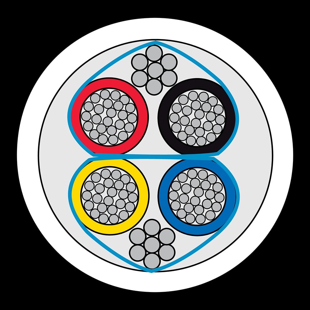 CQR CAB4/WH/300/TP Twisted Pairs Cable | 4 Multi Core | TYPE 2 | Eca | PVC | White | 300m (LEAD TIME: 2-3 DAYS) - Image 2