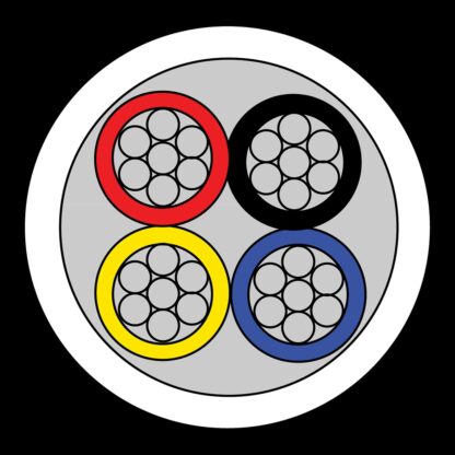 CQR CAB4/WH/500M Intruder Alarm Cable | 4 Multi Core | TYPE 2 | Eca | PVC | White | 500m (LEAD TIME: 2-3 DAYS) - Image 2