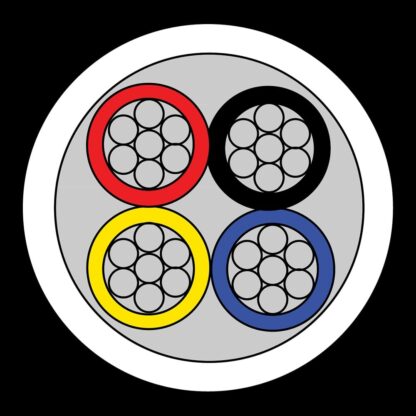 CQR CAB4HF/WH/100/D Intruder Alarm Cable | 4 Multi Core | TYPE 1 | Dca | LSZH | White | 100m (LEAD TIME: 2-3 DAYS) - Image 2