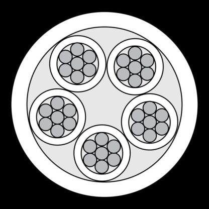 CQR CAB5HF/WH/500 Intruder Alarm Cable | 5 Multi Core | TYPE 1 | Eca | LSZH | White | 500m (LEAD TIME: 2-3 DAYS) - Image 2