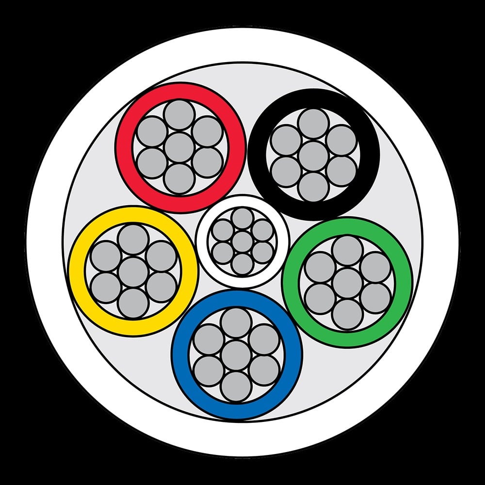 CQR CAB6HF/WH/100/D Intruder Alarm Cable | 6 Multi Core | TYPE 1 | Dca | LSZH | White | 100m (LEAD TIME: 2-3 DAYS) - Image 2