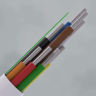 CQR CAB8HF/WH/100/C Intruder Alarm Cable | 8 Multi Core | TYPE 1 | Cca | LSZH | White | 100m (LEAD TIME: 2-3 DAYS)