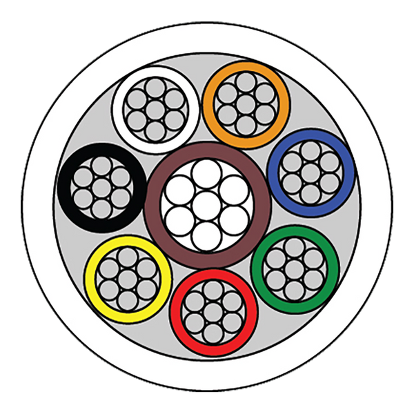 CQR CABCCA8/WH/100M Intruder Alarm Cable | 8 Multi Core | TYPE 3 | Eca | PVC | White | 100m (LEAD TIME: 2-3 DAYS) - Image 2