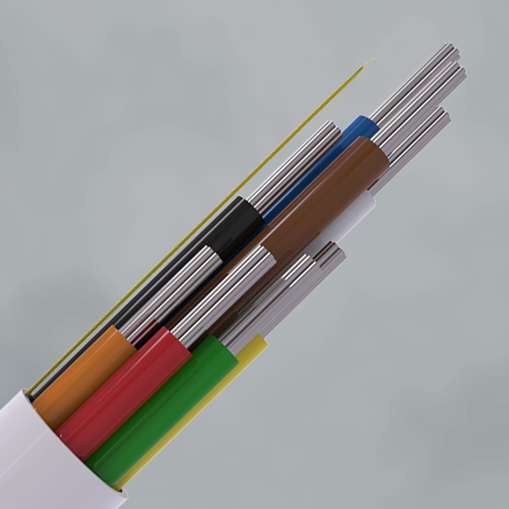 CQR CABCCA8/WH/200M Intruder Alarm Cable | 8 Multi Core | TYPE 3 | Eca | PVC | White | 200m (LEAD TIME: 2-3 DAYS)