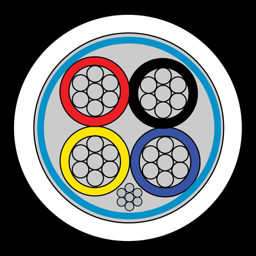 CQR CABCCAS4/WH/100M Intruder Alarm Cable | 4 Scr Multi Core | TYPE 3 | Eca | PVC | White | 100m (LEAD TIME: 2-3 DAYS) - Image 2