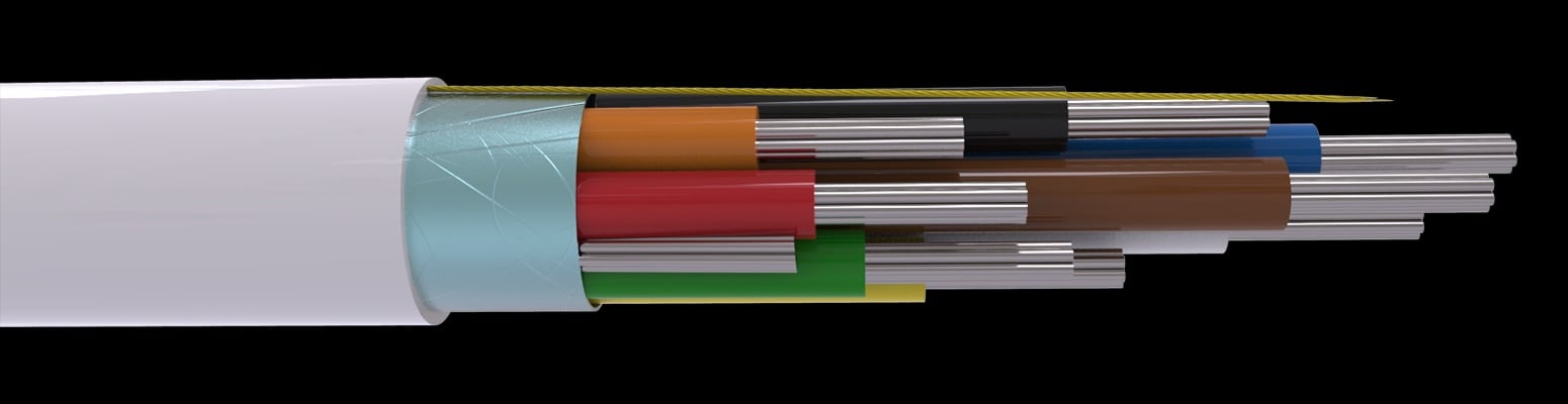 CQR CABCCAS8/WH/100M Intruder Alarm Cable | 8 Scr Multi Core | TYPE 3 | Eca | PVC | White | 100m (LEAD TIME: 2-3 DAYS)